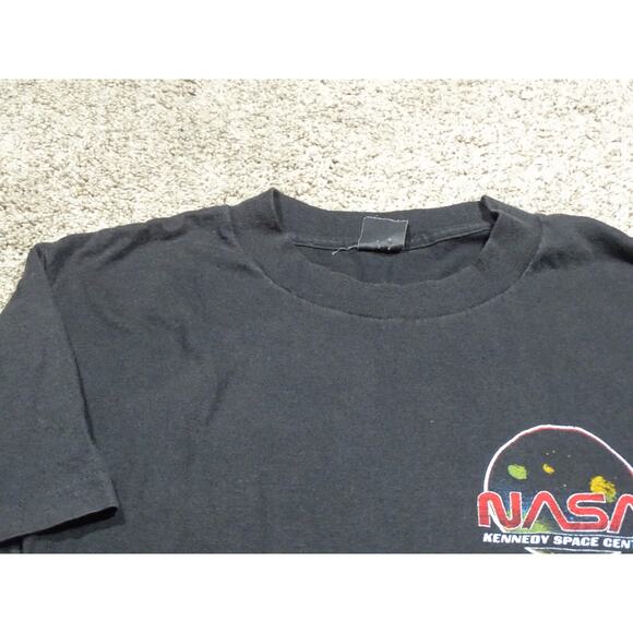 Vtg 80s NASA Kennedy Space Center Single Stitch T-Shirt Space Shuttle Graphic Sm - Picture 4 of 8